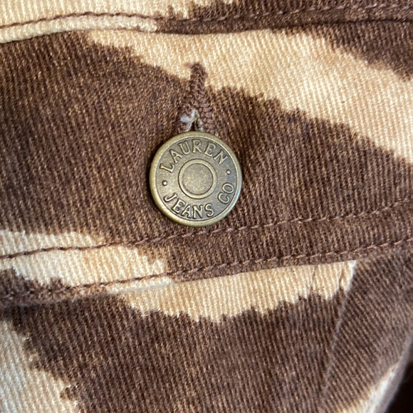 NWOT Ralph Lauren Jean Jacket Brown and Tan. Size Medium. - Picture 2 of 9